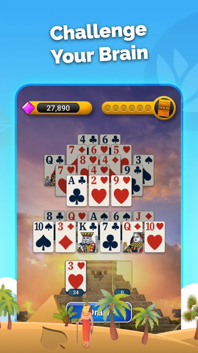 Pyramid Solitaire - Card Games | Games | XWorld