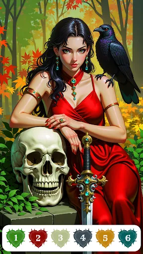 Goth Color - Paint by Numbers | Игры | XWorld