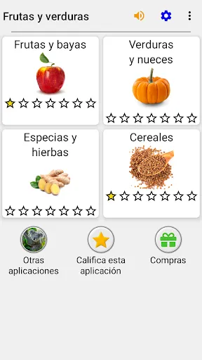 Frutas y verduras - Fotos-Quiz | juego | XWorld