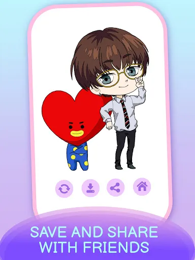 KPOP Chibi Coloring by Number | Games | XWorld