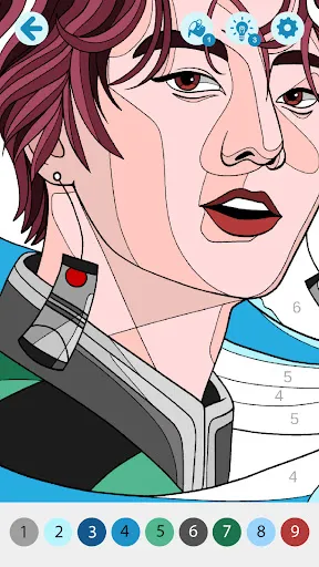 KPOP Idol Coloring by Numbers | Games | XWorld