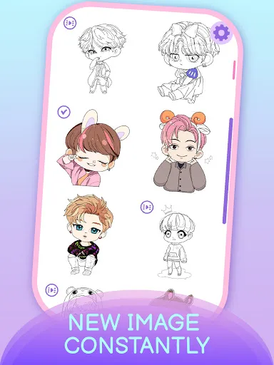 KPOP Chibi Coloring by Number | Games | XWorld