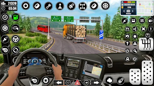 Log Transporter Truck Driving | Permainan | XWorld