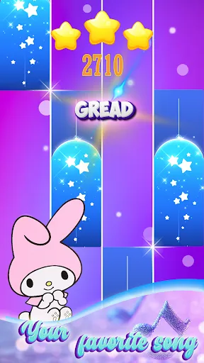 Kuromi and Melody Tiles Game | Игры | XWorld