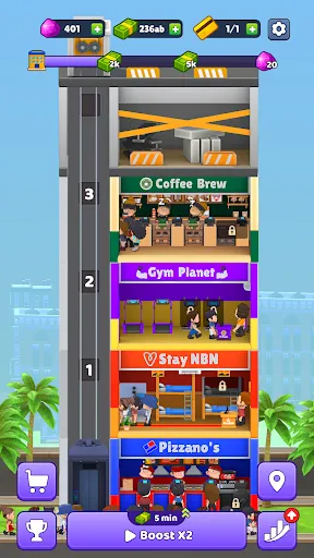 Idle Rent Tower | Games | XWorld