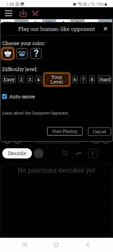 DecodeChess: Analyze & Explain | Permainan | XWorld