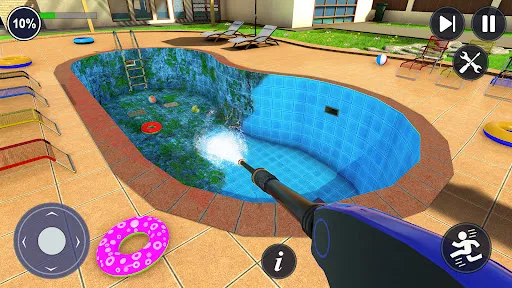 nadando piscina limpieza Games | juego | XWorld