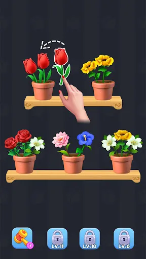 матч цветы - Blossom Sort® | Игры | XWorld