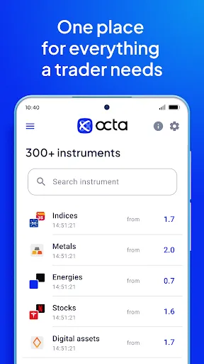 Octa trading app | Games | XWorld