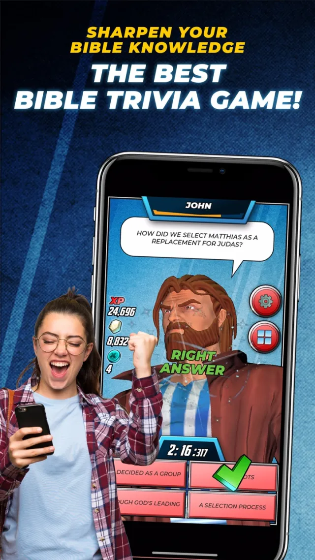 Bible Trivia Game: Heroes | Permainan | XWorld