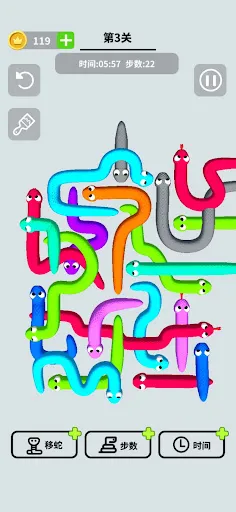 untie snake knot | Jogos | XWorld