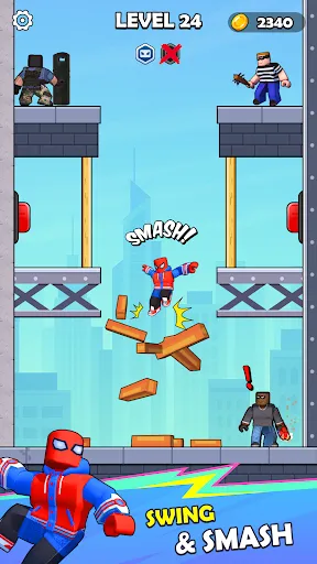 Spiderblox Hero Rope Fighter | Permainan | XWorld