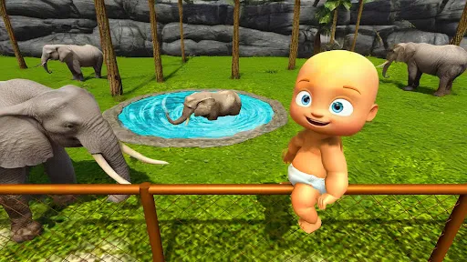 Naughty Baby 3D: Daddy Zoo Fun | Games | XWorld