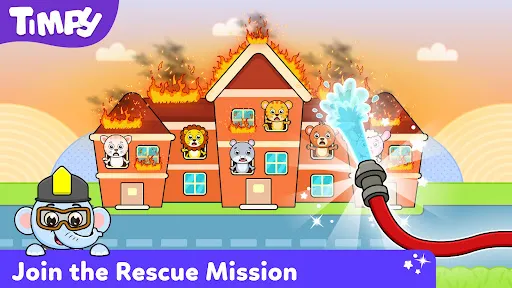 Pemadam kebakaran Timpy Kids | 游戏 | XWorld