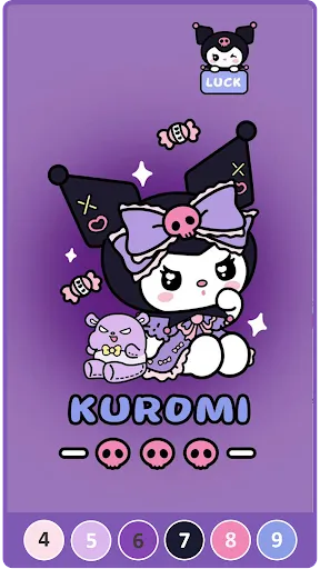 Kuromi Coloring By Number | Игры | XWorld