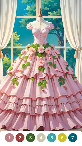 Dress Gown Color by Numbers | Games | XWorld