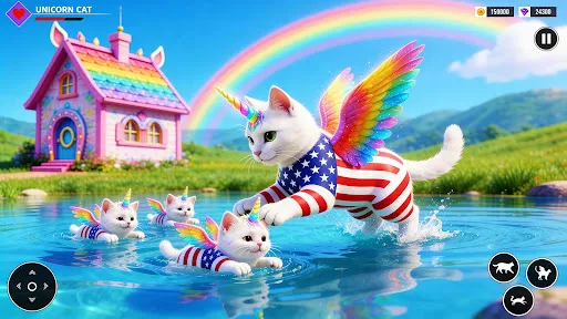 Unicorn Cat Princesses Family | juego | XWorld