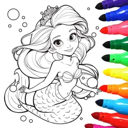 XWorld | Mermaid Coloring:Mermaid games XWorld | Mermaid Coloring:Mermaid games