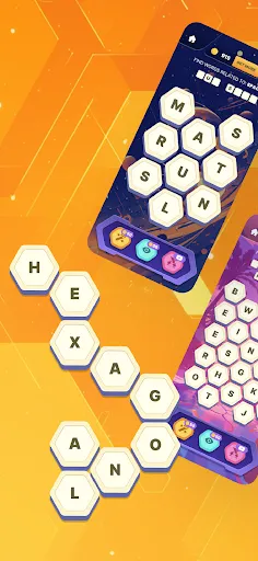 Hexagonal Word Search | Permainan | XWorld