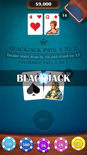 Blackjack 21: casino card game | juego | XWorld