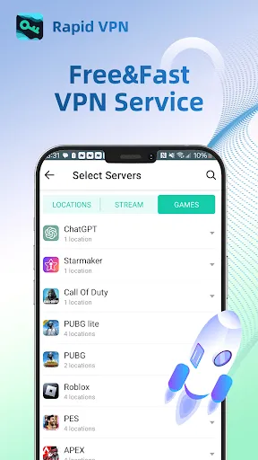 Rapid VPN - Safe Secure Proxy | 游戏 | XWorld