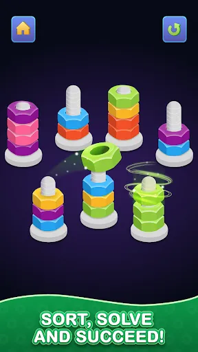 Nuts & Bolts - Color Sort Game | Игры | XWorld