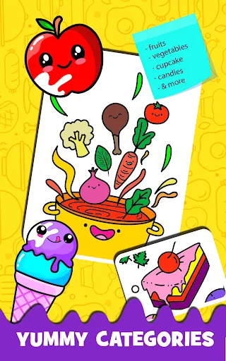 Fruits Coloring book Kids Draw | Games | XWorld