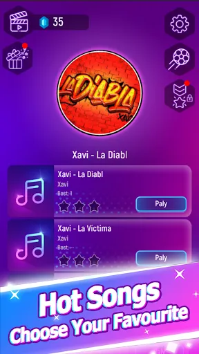 Xavi la diabla Tiles Music Hop | juego | XWorld