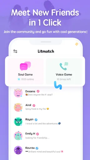 Litmatch - Faça nova amizade | Jogos | XWorld