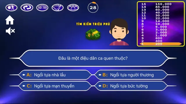 Tìm Kiếm Triệu Phú | Games | XWorld