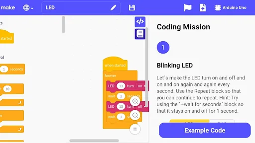 MAKE: Arduino coding simulator | juego | XWorld