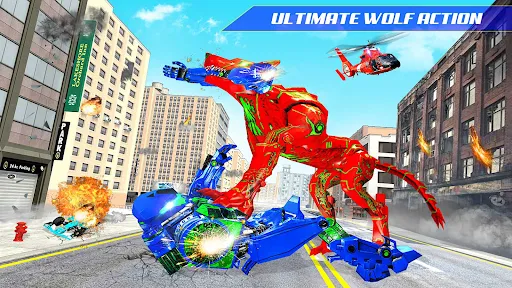 Wolf Robot Car Transform Game | Permainan | XWorld