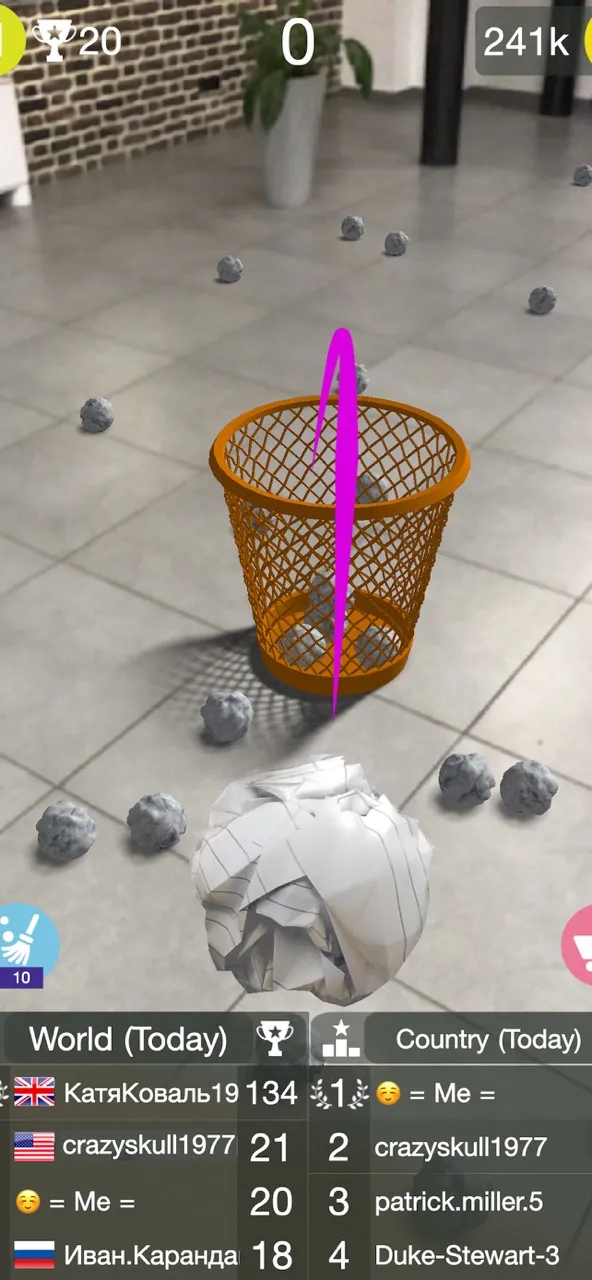 Paper Bin AR: office games | 游戏 | XWorld