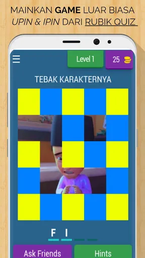 Upin & Ipin Rubik Quiz | Permainan | XWorld