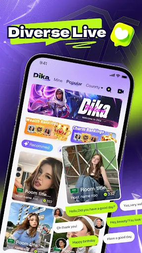 Dika - Party & Live Chat | Jogos | XWorld