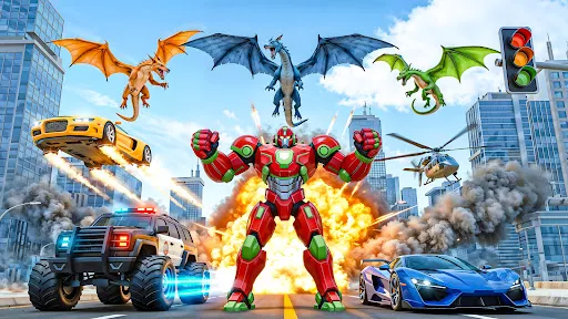 Mech Robot Transform Robot Car | Permainan | XWorld