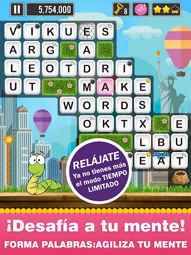 Gusano Palabras: Todo el Mundo | juego | XWorld