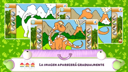 Colorear por números - Dino | juego | XWorld Colorear por números - Dino | juego | XWorld