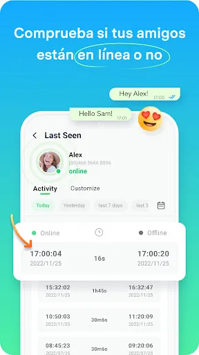 Walastseen:Chat App Rastreador | juego | XWorld