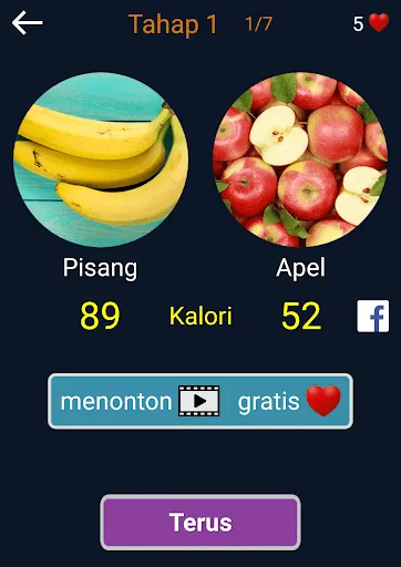 Kuis tentang kalori: Makanan d | Permainan | XWorld