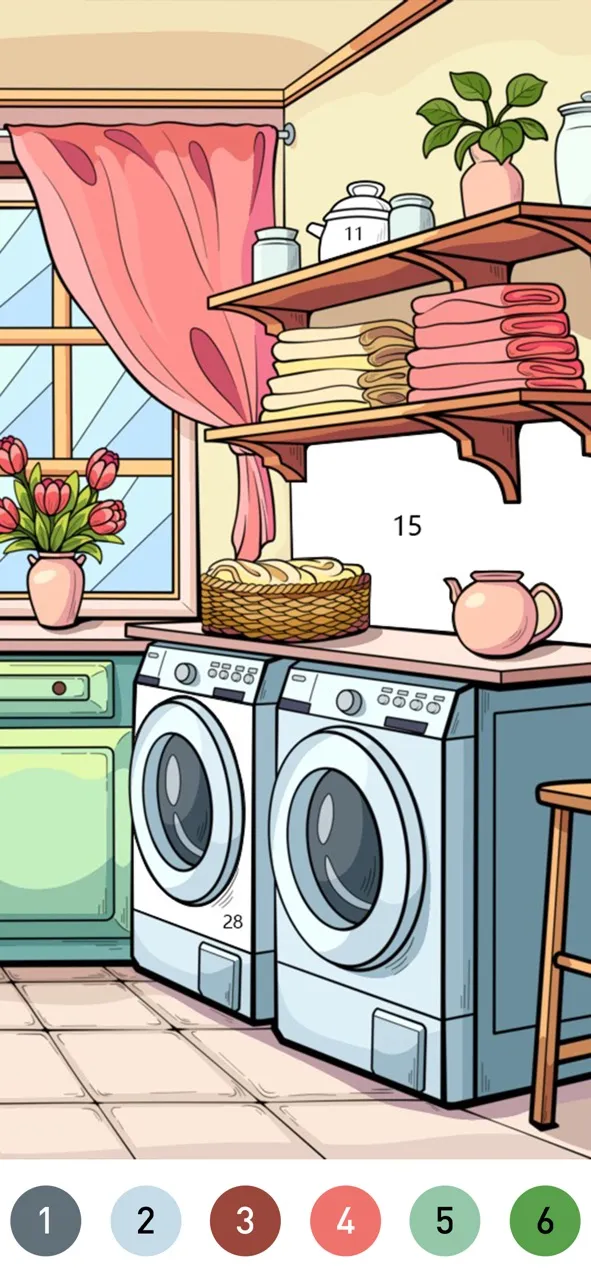 Interior Color by Number Book | Игры | XWorld