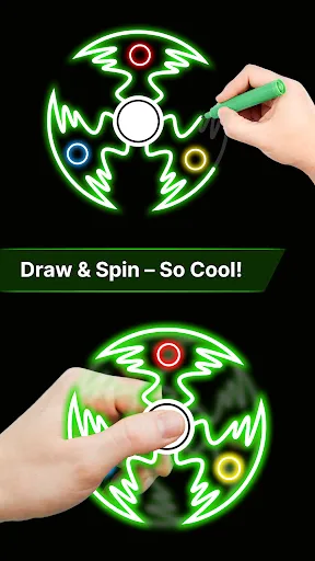 Finger Spinner: Glow Art Draw | 游戏 | XWorld