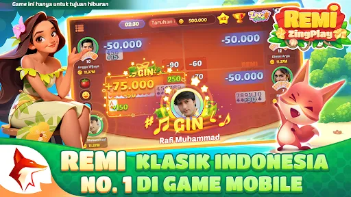 Remi ZingPlay Gin Rummy Kartu | Permainan | XWorld