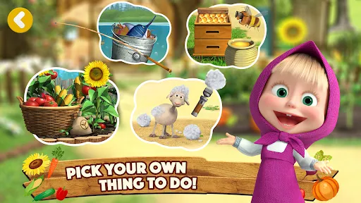 Masha and the Bear: Farm Games | Games | XWorld